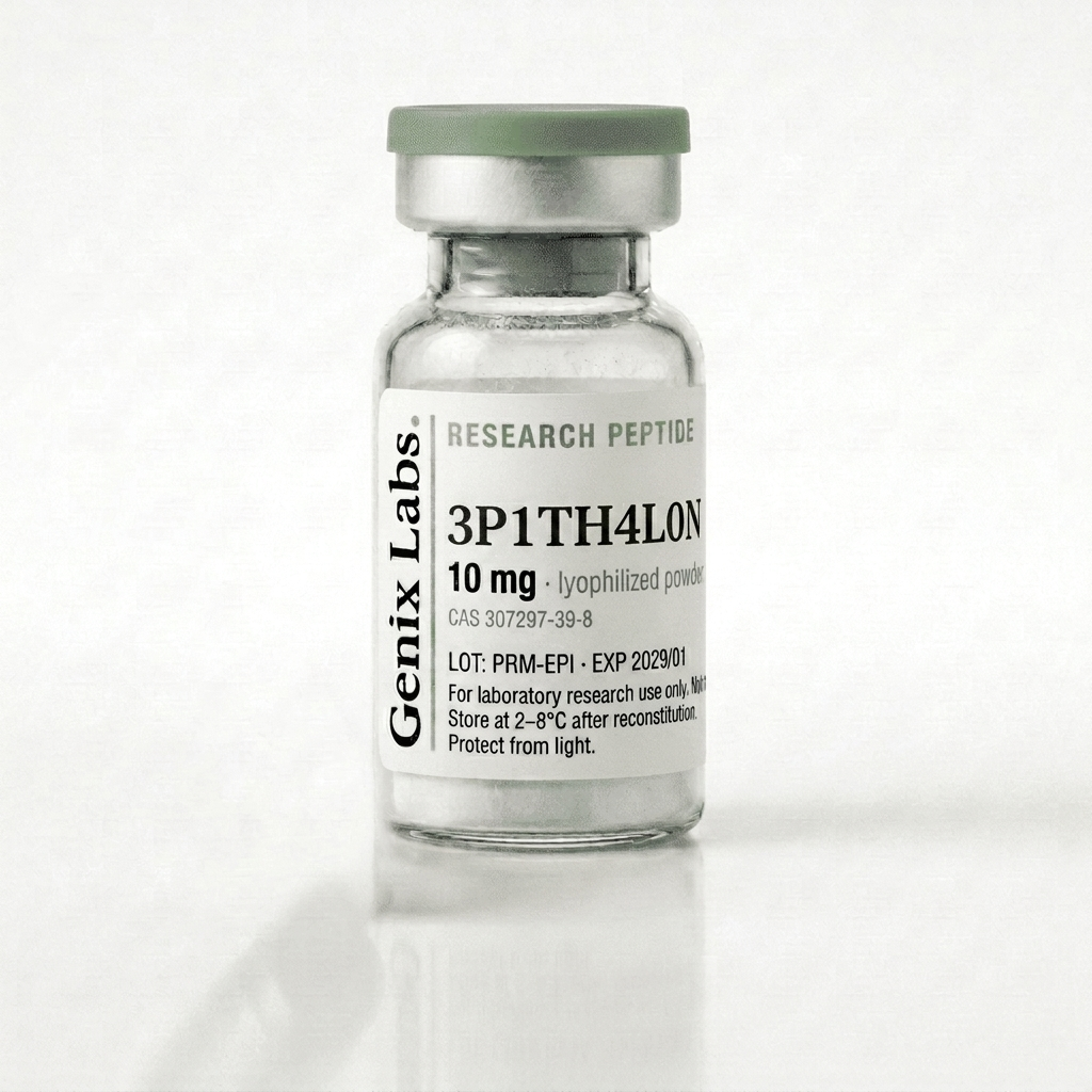 3P1TH4L0N: research peptide vial, lyophilized powder
