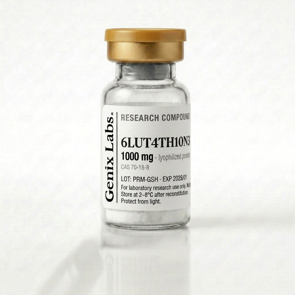 6LUT4TH10N3: research peptide vial, lyophilized powder
