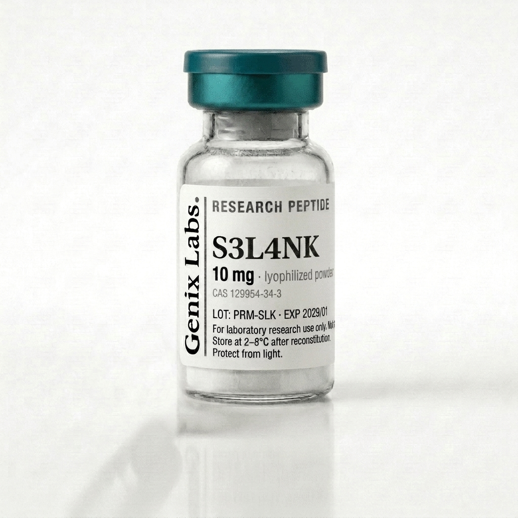 S3L4NK: research peptide vial, lyophilized powder