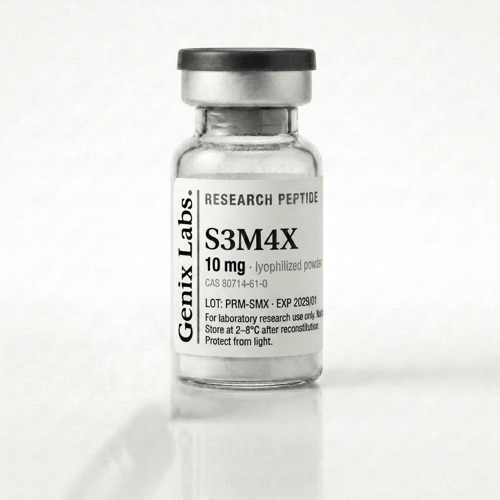 S3M4X: research peptide vial, lyophilized powder